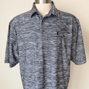 FootJoy Gray/Black Space-Dye ProDry Polo Men's XL Indian Summer GC